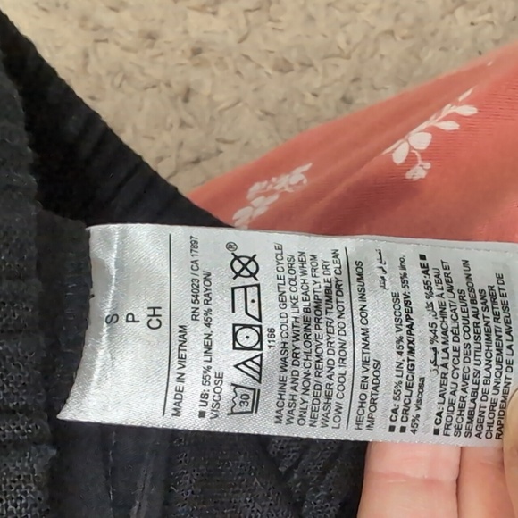 Old Navy Women's High Rise Straight leg Linen Blend Pants stretch waist … - Picture 8 of 13